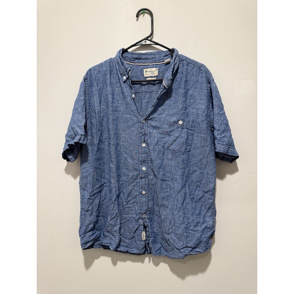 Weatherproof Vintage Brand Button-Down Shirt Mens Sz XLarge, Washable Linen